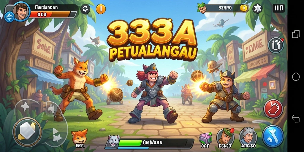 Tampilan gameplay seru dari 333A yang menantang.
