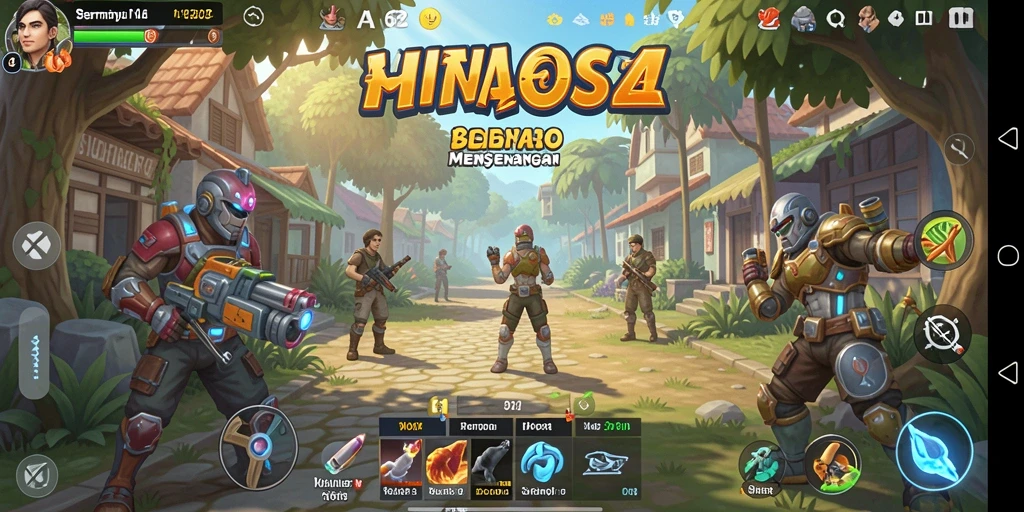 Tampilan gameplay <strong>AA62</strong> yang menghibur dan penuh warna.