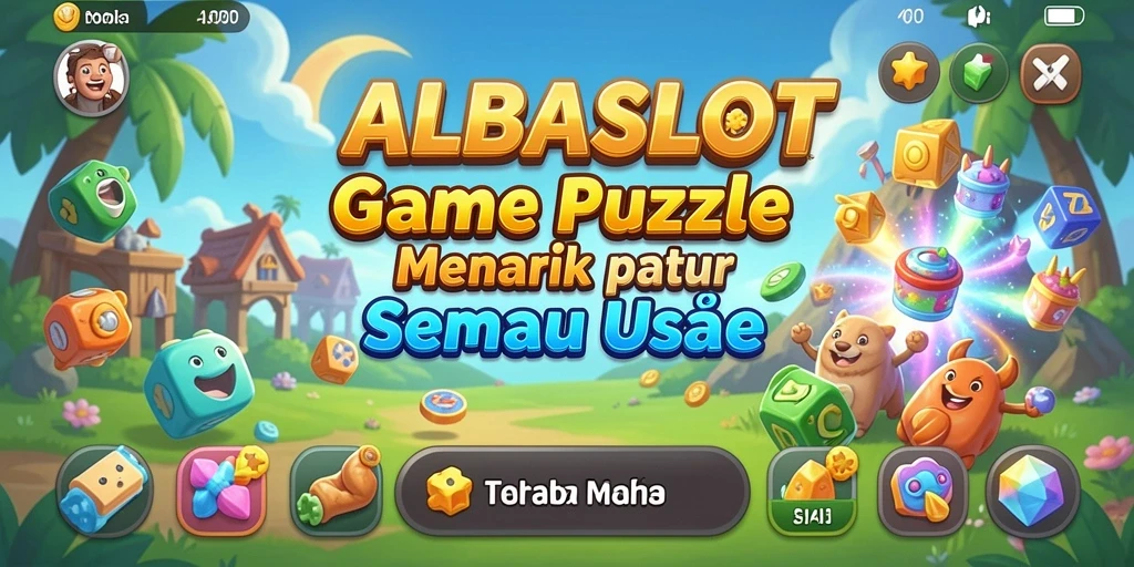 Tampilan gameplay ALBASLOT yang seru dan menantang.