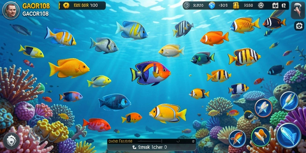 Tampilan gameplay GACOR108 yang seru dan penuh warna.