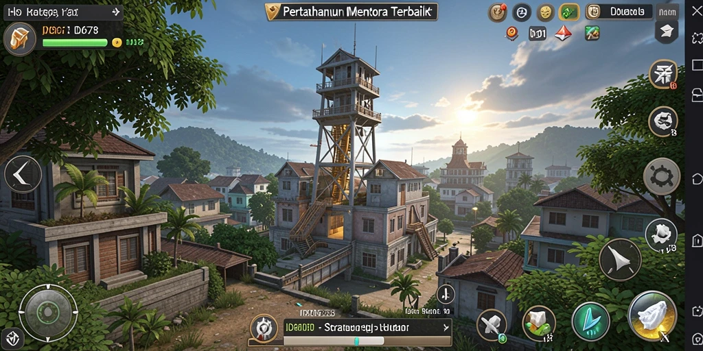Tampilan menarik dari gameplay Tower Defense yang seru dan mendebarkan.