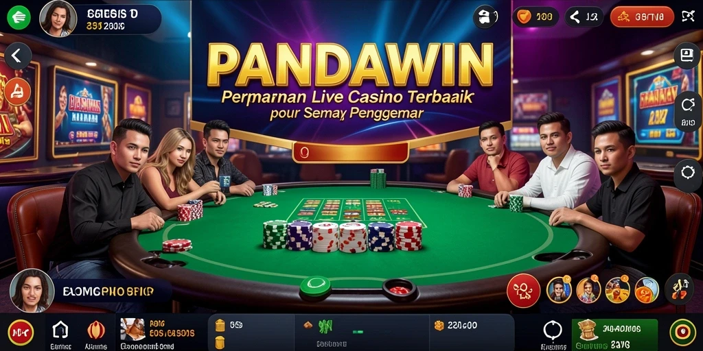 Tampilan gameplay menarik dan interaktif dalam PANDAWIN.