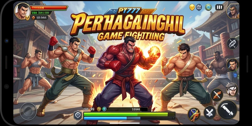 Screenshot gameplay PT777 yang menampilkan pertempuran seru.