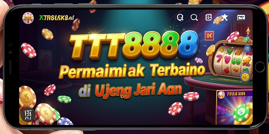 Tampilan permainan Kasino yang mendebarkan di TTT888.