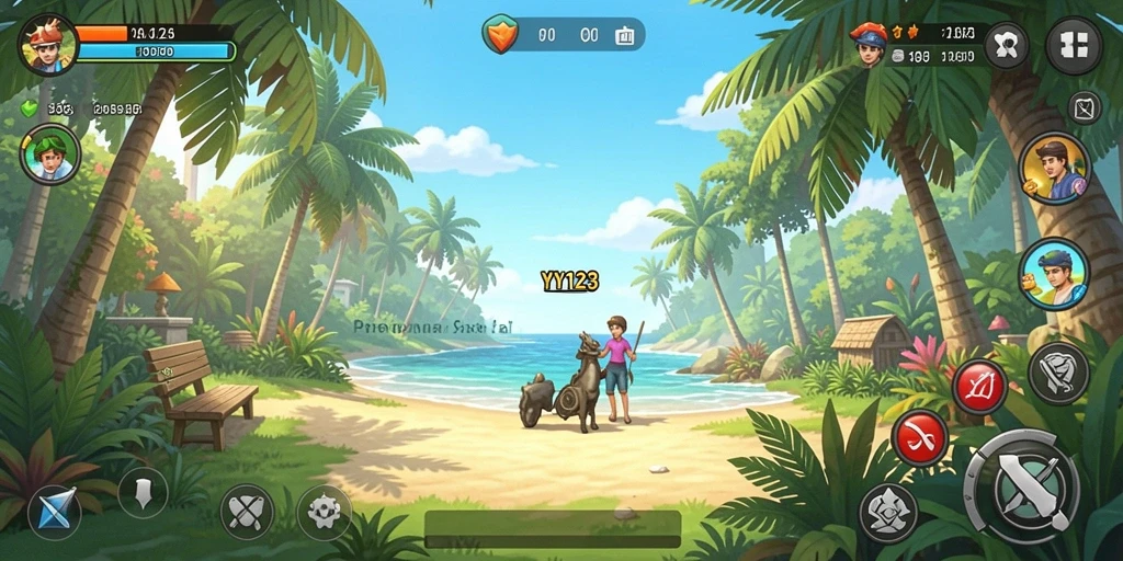 Tampilan gameplay YY123 yang menarik dan penuh warna.